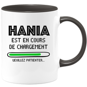 quotedazur - Mug Hania Est En Cours De Chargement Veuillez Patienter - Cadeau Hania Prénom Femme Personnalisé - Cadeau Annniversaire Noël Adolescent Collègue