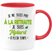 quotedazur - Mug Retraite Je Suis Motard - Cadeau Humour Sport - Idée Cadeau Retraite Original Moto - Tasse Motard - Départ Retraite Anniversaire Ou Noël