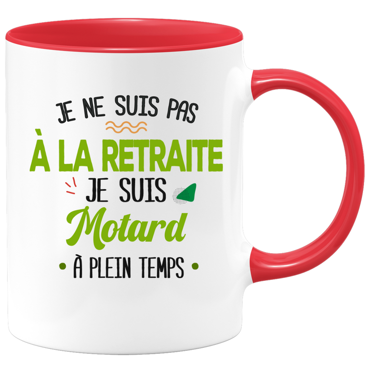 quotedazur - Mug Retraite Je Suis Motard - Cadeau Humour Sport - Idée Cadeau Retraite Original Moto - Tasse Motard - Départ Retraite Anniversaire Ou Noël