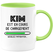 quotedazur - Mug Kim Est En Cours De Chargement Veuillez Patienter - Cadeau Kim Prénom Femme Personnalisé - Cadeau Annniversaire Noël Adolescent Collègue