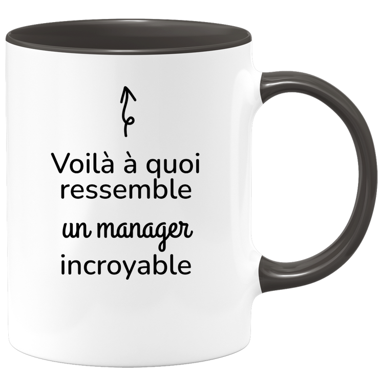 quotedazur - Mug Voilà à Quoi Ressemble Un Manager Incroyable - Cadeau Manager - Idée Cadeau Anniversaire Manager - Idée Pour Une Attention Originale Manager