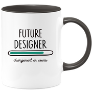 quotedazur - Mug Future Designer Chargement En Cours - Cadeau Humour Promotion Travail - Idée Cadeau Départ Collègue - Tasse Chef Designer - Idéal Pour Noël Au Bureau