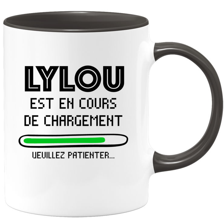 quotedazur - Mug Lylou Est En Cours De Chargement Veuillez Patienter - Cadeau Lylou Prénom Femme Personnalisé - Cadeau Annniversaire Noël Adolescent Collègue