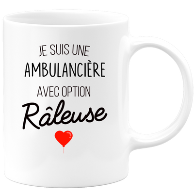 quotedazur - Mug Je Suis Une Ambulancière Avec Option Râleuse - Cadeau Idéal Pour Ambulancière - Cadeau Personnalisé Pour Femme - Cadeau Original Pour Anniversaire Ou Noël