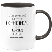 Mug Gift adrian - ideal man adrian - Personalized first name gift Birthday Man christmas departure colleague - Ceramic - White