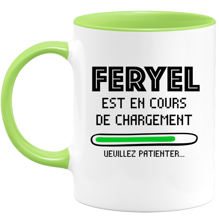 Mug Feryel Is Loading Please Wait - Personalized First Name Woman Feryel Gift