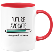 quotedazur - Mug Future Avocate Chargement En Cours - Cadeau Humour Promotion Travail - Idée Cadeau Départ Collègue - Tasse Chef Avocate - Idéal Pour Noël Au Bureau