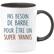 Mug pas besoin de barbe pour être un super Yannis