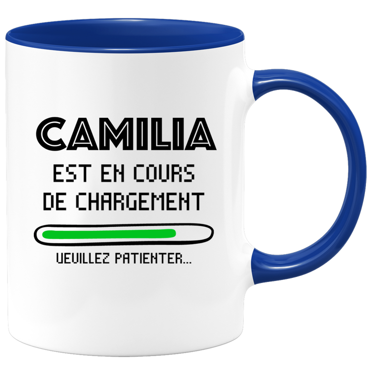 quotedazur - Mug Camilia Est En Cours De Chargement Veuillez Patienter - Cadeau Camilia Prénom Femme Personnalisé - Cadeau Annniversaire Noël Adolescent Collègue