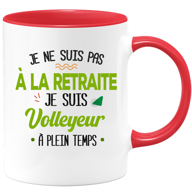 quotedazur - Mug Retraite Je Suis Volleyeur - Cadeau Humour Sport - Idée Cadeau Retraite Original Volley Ball - Tasse Volleyeur - Départ Retraite Anniversaire Ou Noël