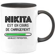 quotedazur - Mug Nikita Est En Cours De Chargement Veuillez Patienter - Cadeau Nikita Prénom Homme Personnalisé - Cadeau Annniversaire Noël Adolescent Collègue