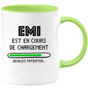 quotedazur - Mug Emi Est En Cours De Chargement Veuillez Patienter - Cadeau Emi Prénom Femme Personnalisé - Cadeau Annniversaire Noël Adolescent Collègue