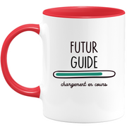 quotedazur - Mug Futur Guide Chargement En Cours - Cadeau Humour Métier Travail  - Idée Cadeau Guide Pot De Départ Chef Mutation - Tasse Cadeau Noël Bureau