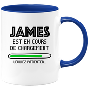 Mug James Is Loading Please Wait - Personalized Mens First Name James Gift