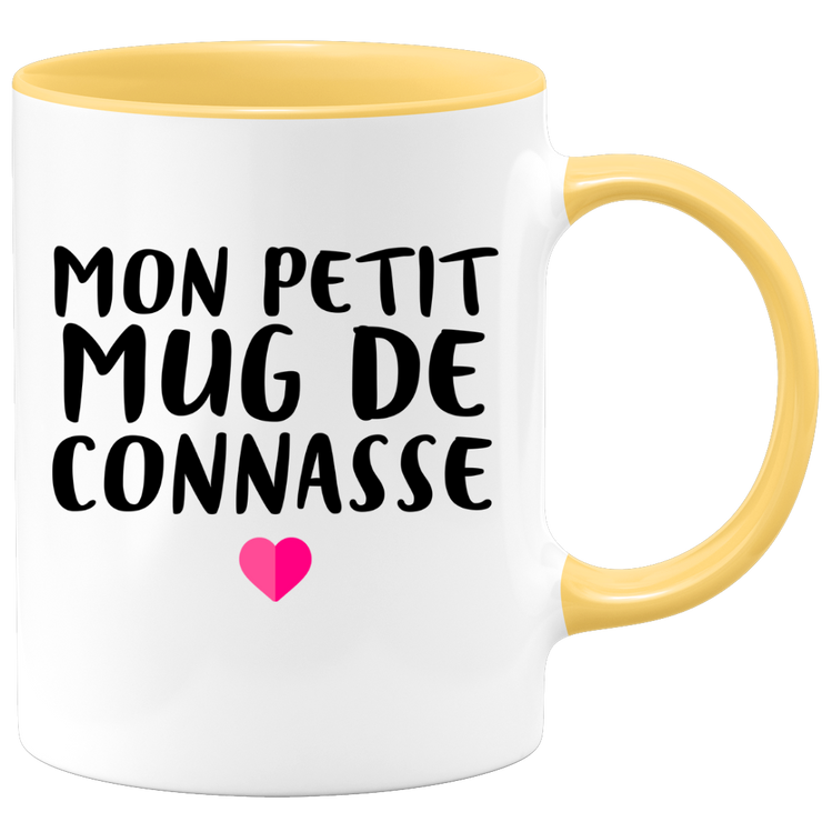 quotedazur - Tasse Mon Petit Mug De Connasse - Humour Tasse a Cafe Cadeau Rigolo Original Humoristique Fun à Message Pour Femme - Idée Cadeau Amie Marraine Tata Maman Mamie