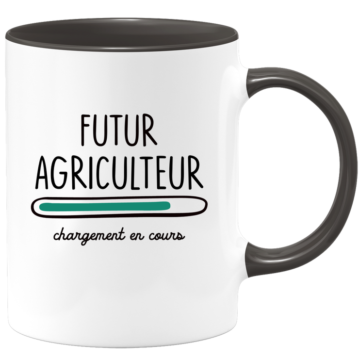 quotedazur - Mug Futur Agriculteur Chargement En Cours - Cadeau Humour Métier Travail  - Idée Cadeau Agriculteur Pot De Départ Chef Mutation - Tasse Cadeau Noël Bureau