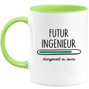 quotedazur - Mug Futur Ingenieur Chargement En Cours - Cadeau Humour Métier Travail  - Idée Cadeau Ingenieur Pot De Départ Chef Mutation - Tasse Cadeau Noël Bureau