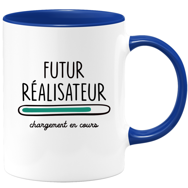 quotedazur - Mug Futur Realisateur Chargement En Cours - Cadeau Humour Métier Travail  - Idée Cadeau Realisateur Pot De Départ Chef Mutation - Tasse Cadeau Noël Bureau