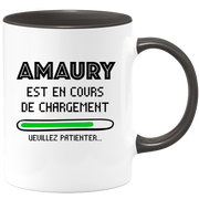 quotedazur - Mug Amaury Est En Cours De Chargement Veuillez Patienter - Cadeau Amaury Prénom Homme Personnalisé - Cadeau Annniversaire Noël Adolescent Collègue