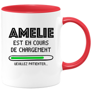 quotedazur - Mug Amelie Est En Cours De Chargement Veuillez Patienter - Cadeau Amelie Prénom Femme Personnalisé - Cadeau Annniversaire Noël Adolescent Collègue