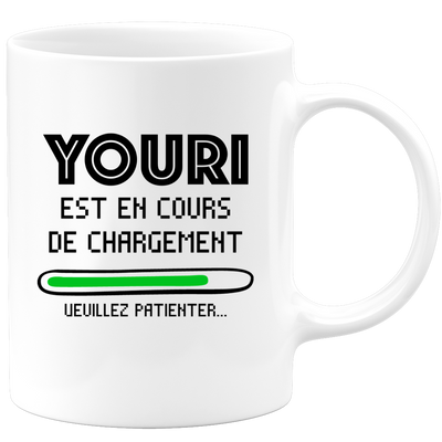 quotedazur - Mug Youri Est En Cours De Chargement Veuillez Patienter - Cadeau Youri Prénom Homme Personnalisé - Cadeau Annniversaire Noël Adolescent Collègue