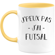 quotedazur - Mug Je Peux Pas J'ai Futsal - Cadeau Humour Sport - Idée Cadeau Original - Tasse Futsal - Idéal Pour Anniversaire Ou Noël