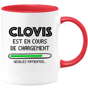 quotedazur - Mug Clovis Est En Cours De Chargement Veuillez Patienter - Cadeau Clovis Prénom Homme Personnalisé - Cadeau Annniversaire Noël Adolescent Collègue