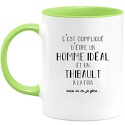 Mug Gift thibault - ideal man thibault - Personalized first name gift Birthday Man Christmas departure colleague - Ceramic - White