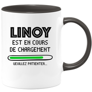 quotedazur - Mug Linoy Est En Cours De Chargement Veuillez Patienter - Cadeau Linoy Prénom Femme Personnalisé - Cadeau Annniversaire Noël Adolescent Collègue