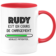 quotedazur - Mug Rudy Est En Cours De Chargement Veuillez Patienter - Cadeau Rudy Prénom Homme Personnalisé - Cadeau Annniversaire Noël Adolescent Collègue