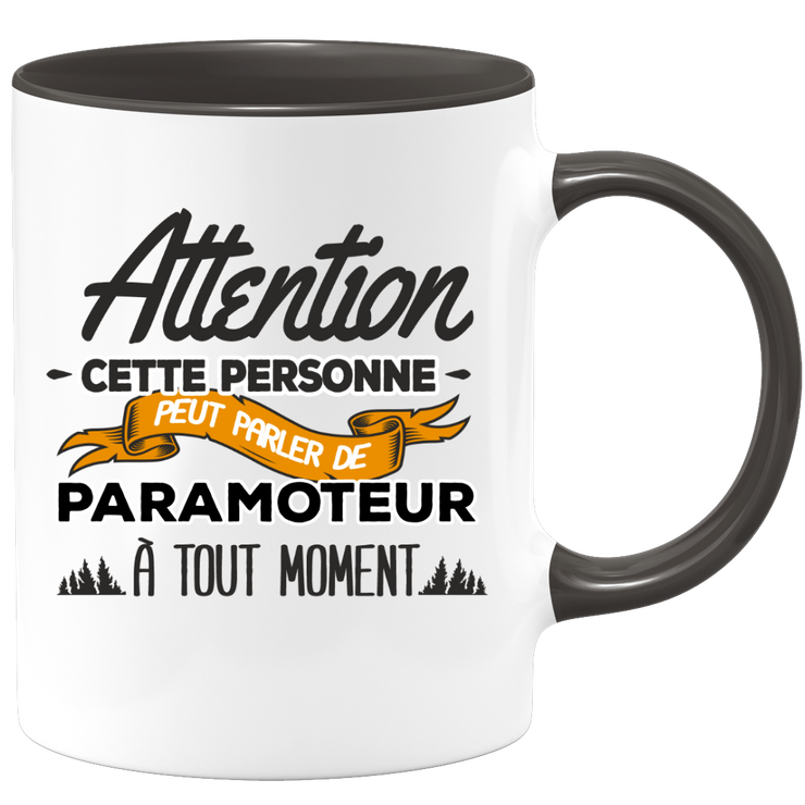 quotedazur - Mug Cette Personne Peut Parler De Paramoteur À Tout Moment - Cadeau Humour Sport - Idée Cadeau Original     - Tasse Paramoteur - Anniversaire Ou Noël