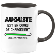 quotedazur - Mug Auguste Est En Cours De Chargement Veuillez Patienter - Cadeau Auguste Prénom Homme Personnalisé - Cadeau Annniversaire Noël Adolescent Collègue