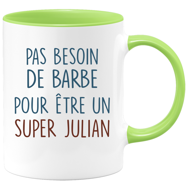 Mug pas besoin de barbe pour être un super Julian