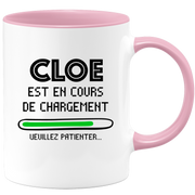 quotedazur - Mug Cloe Est En Cours De Chargement Veuillez Patienter - Cadeau Cloe Prénom Femme Personnalisé - Cadeau Annniversaire Noël Adolescent Collègue