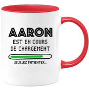 Mug Aaron Is Loading Please Wait - Personalized Mens First Name Aaron Gift