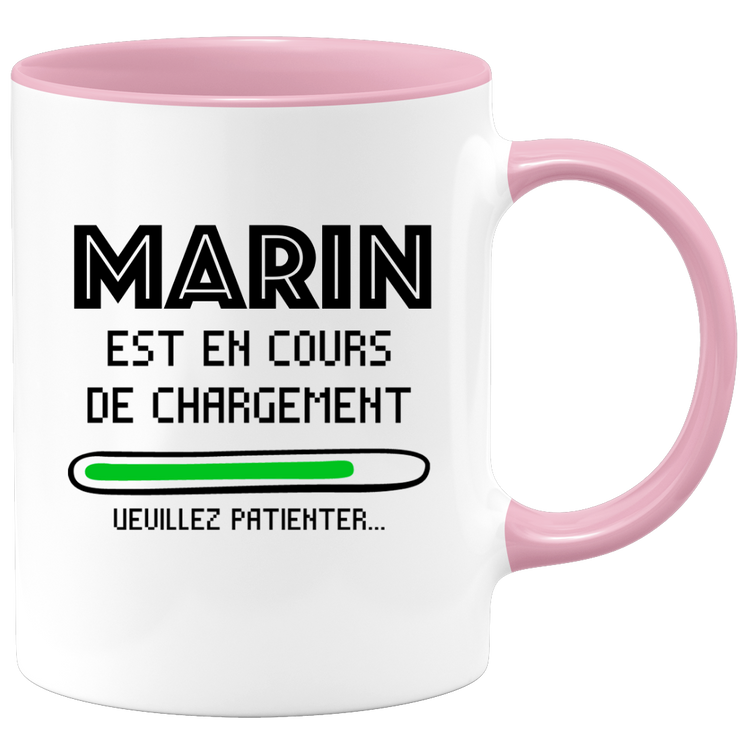 quotedazur - Mug Marin Est En Cours De Chargement Veuillez Patienter - Cadeau Marin Prénom Homme Personnalisé - Cadeau Annniversaire Noël Adolescent Collègue