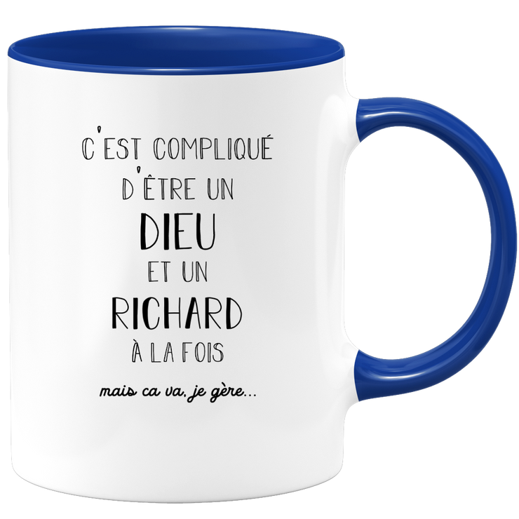 Mug Gift richard - god richard - Gift personalized first name Birthday Man Christmas departure colleague - Ceramic - White