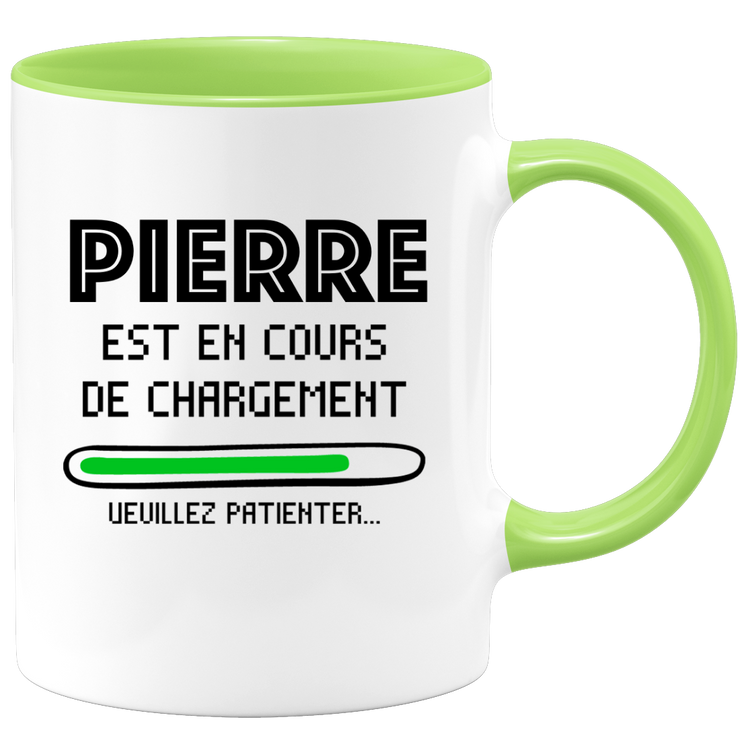 quotedazur - Mug Pierre Est En Cours De Chargement Veuillez Patienter - Cadeau Pierre Prénom Homme Personnalisé - Cadeau Annniversaire Noël Adolescent Collègue