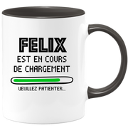 quotedazur - Mug Felix Est En Cours De Chargement Veuillez Patienter - Cadeau Felix Prénom Homme Personnalisé - Cadeau Annniversaire Noël Adolescent Collègue