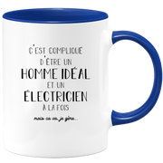 Mug ideal man electrician - gift electrician birthday valentine's day man love couple