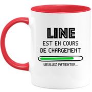 quotedazur - Mug Line Est En Cours De Chargement Veuillez Patienter - Cadeau Line Prénom Femme Personnalisé - Cadeau Annniversaire Noël Adolescent Collègue