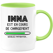 quotedazur - Mug Inna Est En Cours De Chargement Veuillez Patienter - Cadeau Inna Prénom Femme Personnalisé - Cadeau Annniversaire Noël Adolescent Collègue