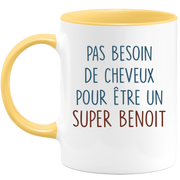 Mug pas besoin de cheveux pour être un super Benoit