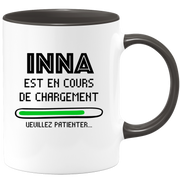 quotedazur - Mug Inna Est En Cours De Chargement Veuillez Patienter - Cadeau Inna Prénom Femme Personnalisé - Cadeau Annniversaire Noël Adolescent Collègue