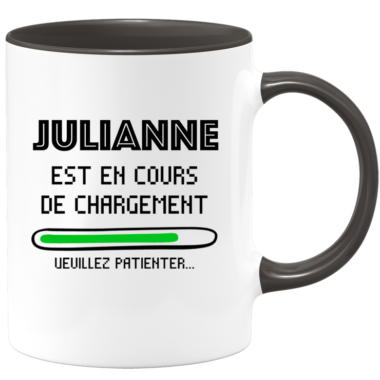 quotedazur - Mug Julianne Est En Cours De Chargement Veuillez Patienter - Cadeau Julianne Prénom Femme Personnalisé - Cadeau Annniversaire Noël Adolescent Collègue