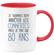 Funny funny 80th birthday mug - 80th birthday gift mug Man Woman Humor Original