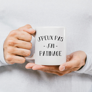 quotedazur - Mug Je Peux Pas J'ai Patinage - Cadeau Humour Sport - Idée Cadeau Original - Tasse Patinage - Idéal Pour Anniversaire Ou Noël