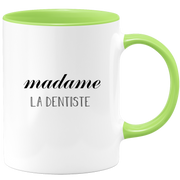 quotedazur - Mug Madame La Dentiste - Cadeau Pour Dentiste - Cadeau Personnalisé Pour Femme - Cadeau Original Anniversaire Ou Noël