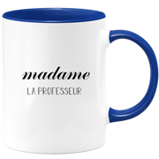 quotedazur - Mug Madame La Professeur - Cadeau Pour Professeur - Cadeau Personnalisé Pour Femme - Cadeau Original Anniversaire Ou Noël