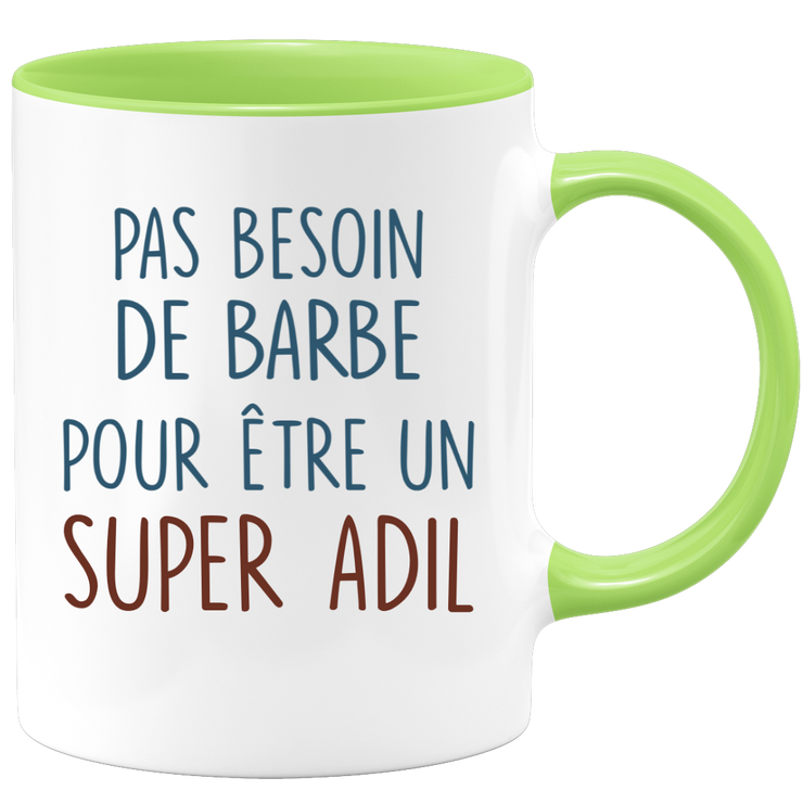 Mug pas besoin de barbe pour être un super Adil